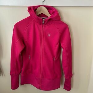 Spyder Fleece-lined Knit Zip Hoodie Jacket